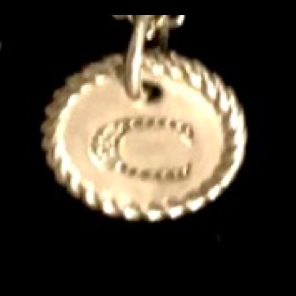David Yurman 18k Diamond Initial “C”Pendant!